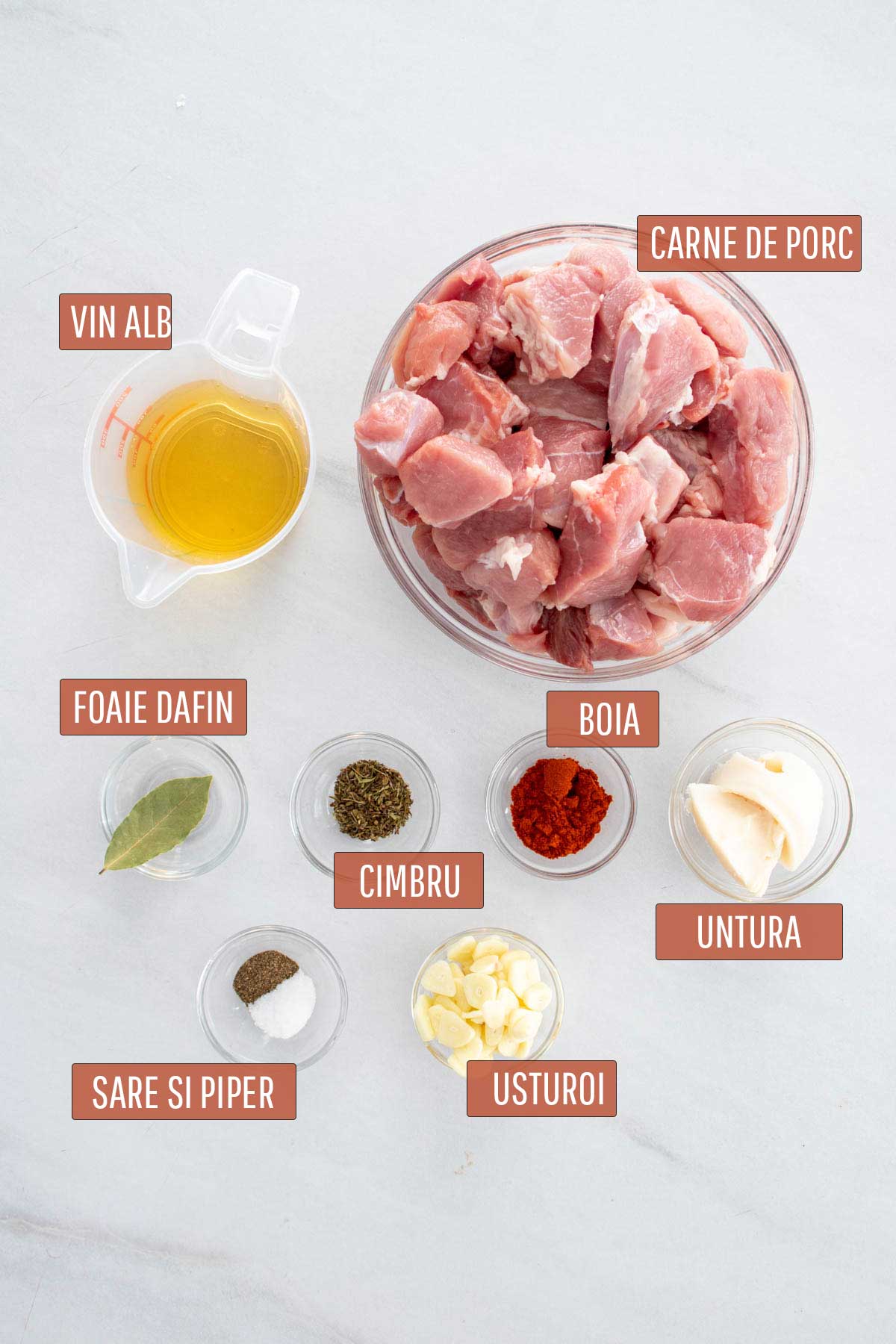 Ingrediente necesare preparare reteta.
