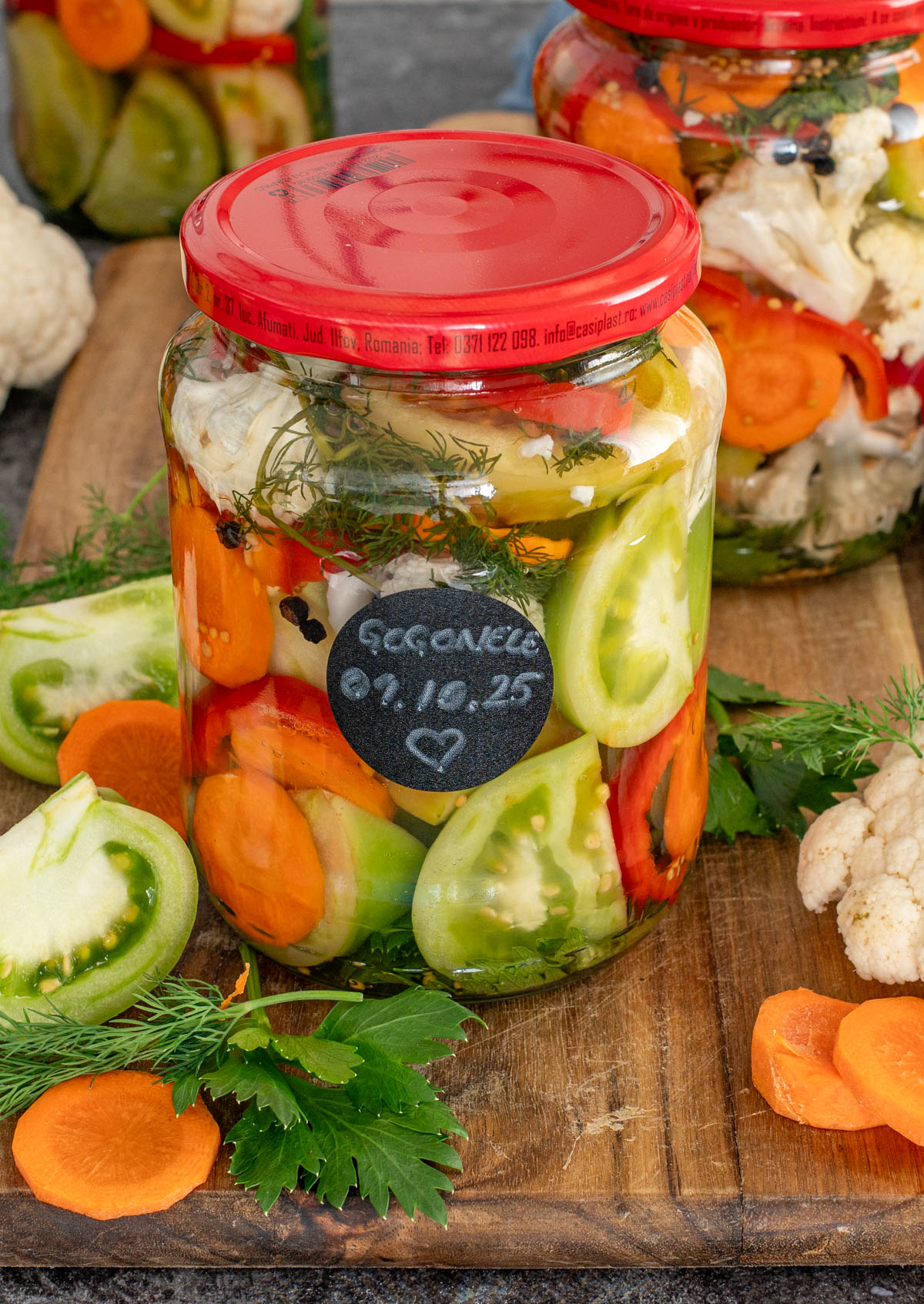 Salata de gogonele la borcan pentru toamna.